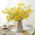 thumbnail image 5 of Daisy Artificial Flowers Bouquet, Realistic Fake Flowers For Home Decor, 20.86 Inch Floral Arrangement With Bendable Stems, UV Resistant Cloth Flowers For Vases Wedding Centerpieces (Yellow), 5 of 6