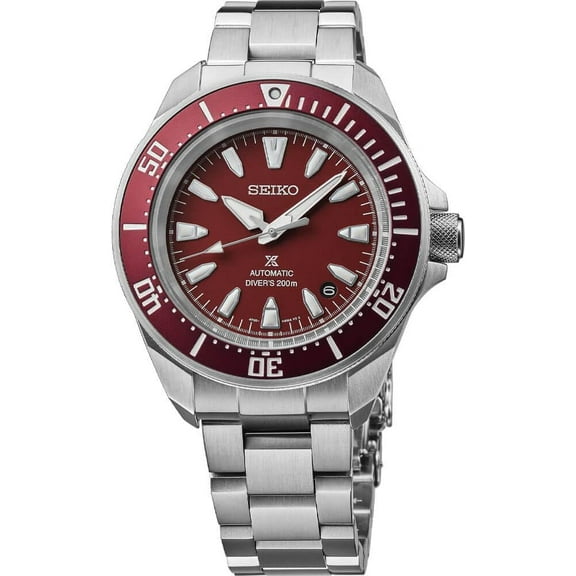 SEIKO Men's SRPL11 Prospex  New Samurai Red Dal Dive Watch
