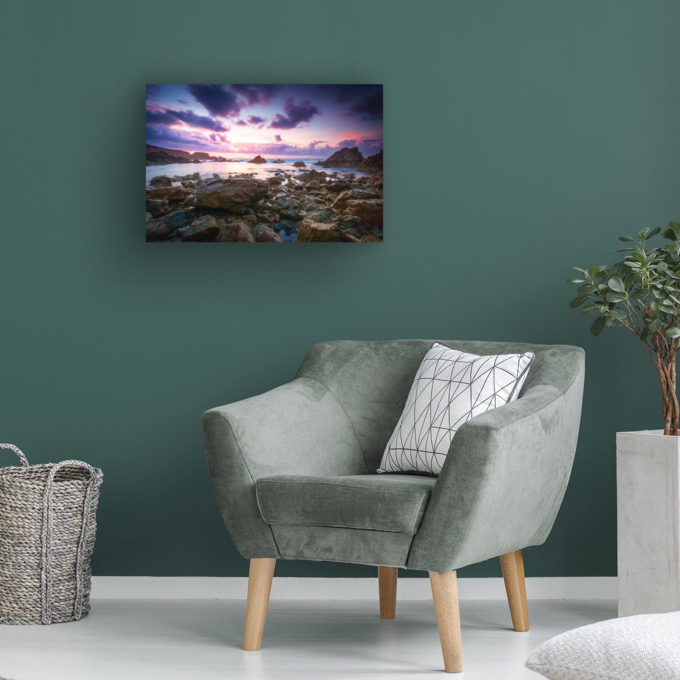 Canvas Wall Art - Roberto Rey 'Ultraviolet' Wall Art for Living Room, Bedroom, or Office D?cor by Trademark Fine Art - 32 x 22 Inches