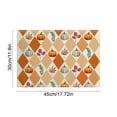 thumbnail image 3 of Fasiaou Fall Placemats, 12 x 18 Inch, Printed Thanksgiving Maple Leaf Linen Table Mats, Seasonal Autumn Holiday Table Decorations for Kitchen, Dining, Party Decor, 3 of 6