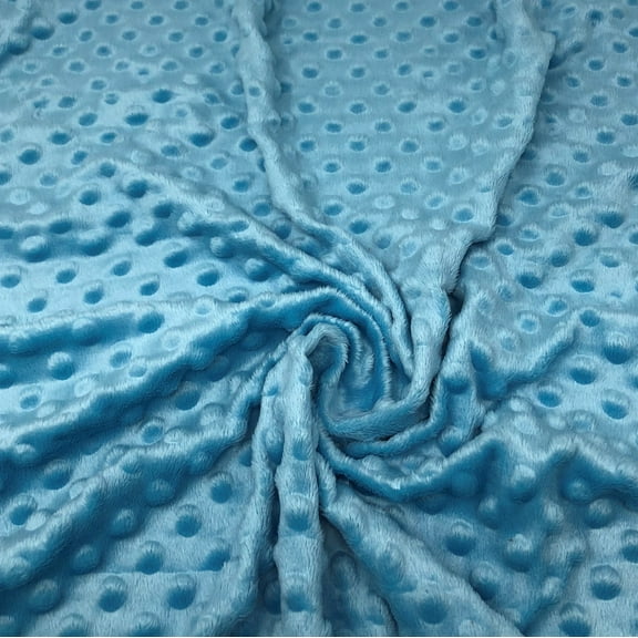 Turquoise Minky Bubble Solid