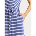 thumbnail image 3 of Time and Tru Women's and Women's Plus Belted Dress with Short Sleeves, Sizes XS-4X, 3 of 4