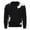 Black, variant on TFEOQRY Men's Crew Neck Sweater Distressed Knit Long Sleeve Ripped Patchwork Casual Pullover Fall Winter Top Black