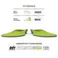 thumbnail image 3 of Plantillas Superfeet, multiusos, de ajuste ancho, con soporte ancho, color verde, 3 of 7