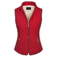 thumbnail image 1 of KOGMO Womens Quilted Fully Lined Lightweight Zip Up Vest with Fur Lining, 1 of 8