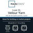 thumbnail image 4 of Mainstays Luxe XL Velour Yarn, 48.6 yd, Magenta, 100% Polyester, Super Bulky, Pack of 2, 4 of 4