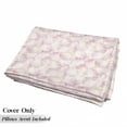 thumbnail image 5 of Pastel Floor Pillow Lounger Cover, Soft Pink Flower Petals Watercolor Painting Style Rose Blossom Romantic Gentle, Nap Mat Printed Fabric Case for 5 Pillows, 88" x 27", Pale Pink White, by Ambesonne, 5 of 5