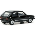 thumbnail image 2 of Volkswagen Golf GTI Black with Silver Stripes 1/64 Diecast Model Car by Schuco, 2 of 3