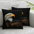 BCIIG Bald Eagle Graphic Decorative Throw Pillow Cover for Home Couch