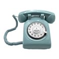 thumbnail image 1 of GUOOL Audio Guest Book Phone Model Classic Antique Design Telephone Landline Phone for Blue, 1 of 9