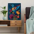 thumbnail image 5 of Hummingbird Floral Canvas Print Wall Art for Living Room Bedroom Dining Room Hallway Decor, 5 of 8