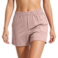 thumbnail image 5 of WAGUTH Athletic Sweat Shorts for Women Elastic Waist Wide Leg Summer Beach Shorts Loose Fit Daily Loungewear Running Shorts, 5 of 7