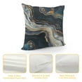 thumbnail image 4 of Chilfamy Marble Abstract Painting Generative Art Print Pillow Covers for Couch Pillowcase 1PC 22x22in, 4 of 5