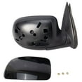 thumbnail image 4 of DAMAIJOY Mirror Power Heated w/Puddle Gloss Black 3-Mounting Hole Quantity Paint to Match Manual Clear Curved Electric for GMC,for Chevy Plastic Front Right 6pc 10.24 in-Wiring Harness Length, 4 of 6