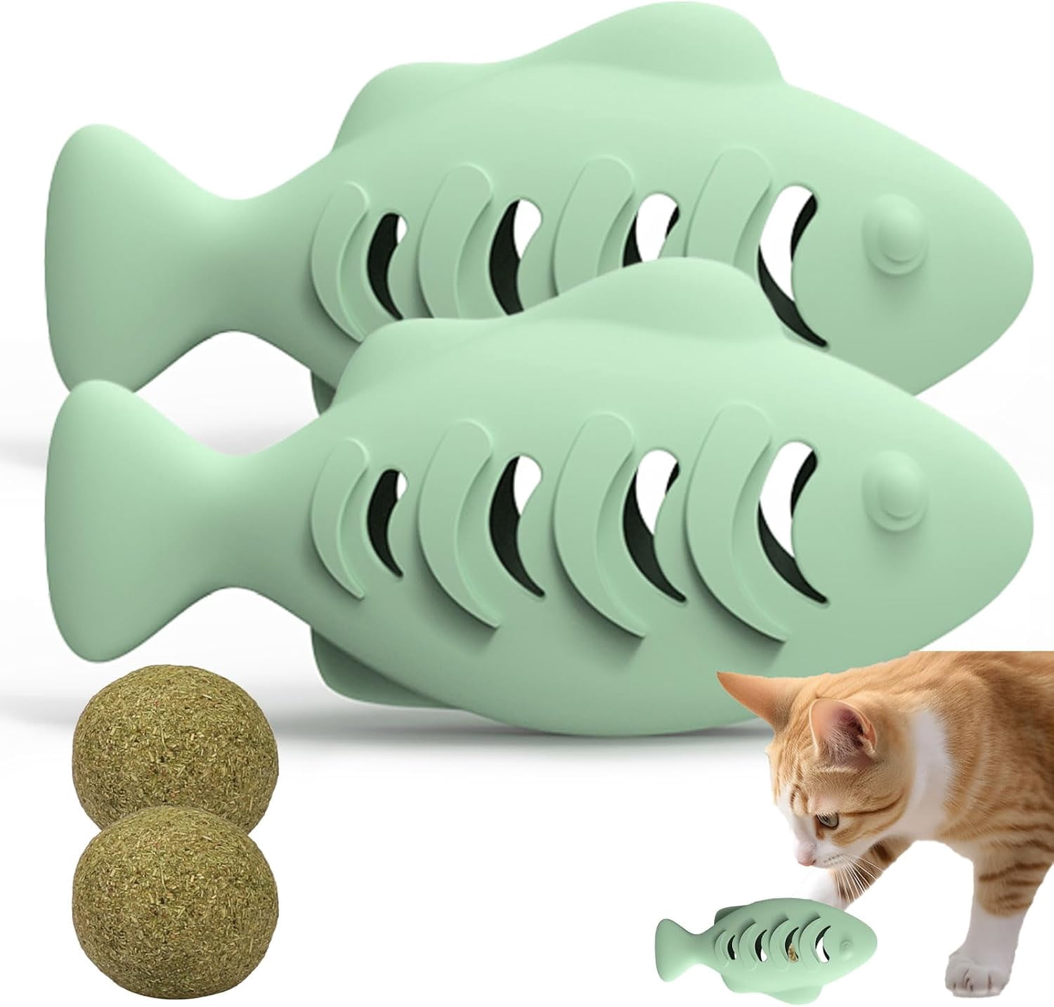 Hartz Cattraction Gator Scratch Cat Toy with Silver Vine and