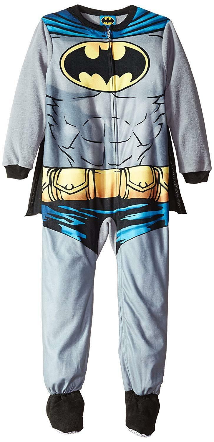 DC Comics Batman Footed Sleeper Blanket Pajama With Cape Boy Size S 6/7