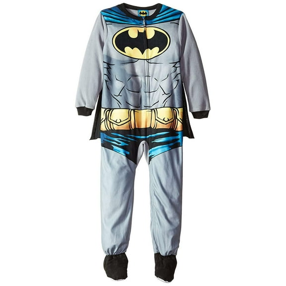 DC Comics Batman Footed Sleeper Blanket Pajama With Cape Boy Size S 6/7
