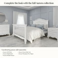 thumbnail image 3 of Evolur Convertible Full Size Solid Wood Bed Rail, Frost, 3 of 7