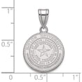 thumbnail image 3 of Sterling Silver Rh-Plated Logoart Baylor University Medium Crest Pendant (22 X 15) Made In United States ss037bu, 3 of 5