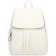 thumbnail image 3 of Mochila KKXIU de piel acolchada a la moda para mujer, color blanco, 3 of 7