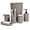 Cement, variant on 6 Piece Bathroom Accessories Set, Toothbrush Holder, Toothbrush Cup, Soap Dispenser,Bathroom Vanity Tray, Qtip Holder, Trash Can - Cement