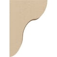 thumbnail image 3 of 2"W x 4"D x 6"H Classic Carmel Rough Cedar Woodgrain TimberThane Corbel, Primed Tan, 3 of 6