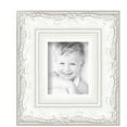 thumbnail image 2 of ArtToFrames 4" x 5" Majestic White Picture Frame, 4x5 inch Silver Wood Poster Frame (WOM-5198), 4 Pack, 2 of 6