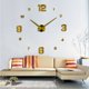thumbnail image 1 of -- Reloj de pared DIY, reloj de pared grande silencioso moderno DIY, pegatina 3D, regalo de decoración para el hogar y la oficina (tamaño 90 cm-1,8 m, tamaño autoajustable) (dorado), 1 of 5