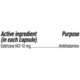 thumbnail image 6 of Equate Allergy Relief Cetirizine HCl Softgels, 25 Count, Compare to Zyrtec® Active Ingredient, 6 of 11