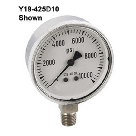 

Airgas 2 1/2 0 - 3000 PSI Stainless Steel Gauge With 50 PSI Graduations And 1/4 Male NPT Lower Mount