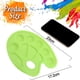 thumbnail image 2 of Bandeja de pintura de plástico de 4 piezas con orificio para el pulgar, adecuada para que los niños o estudiantes pinten manualmente., 2 of 5