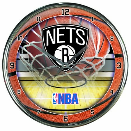 Nba Brooklyn Nets Chrome Clock Walmart Canada