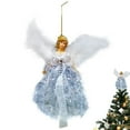 thumbnail image 2 of Adorno Navideño Para Colgar Con Forma De Ángel, Muñeca Bonita Para Niños, Decoración Plateada Para Árbol De Navidad, 2 of 7
