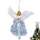 thumbnail image 2 of Adorno Navideño Para Colgar Con Forma De Ángel, Muñeca Bonita Para Niños, Decoración Plateada Para Árbol De Navidad, 2 of 7