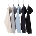thumbnail image 4 of Autumn/Winter Heavyweight 400G High-Neck Zipper Hoodie Men's Thick Solid Color Hooded Sweatshirt Couple Style Casual Top, 4 of 4