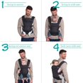 thumbnail image 4 of Infantino Upscale Customizable Convertible Baby Carrier, 4-Position, Unisex, 8-40lb, Black, 4 of 10