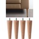 thumbnail image 1 of Muebles de Madera y Patas de Sofá - Altura 20 CM - Made in Italy - Juego de 4 Patas de Madera Cruda en Forma de Cono para Armarios y Sillones - Color Claro TUNC Sencillez, 1 of 5