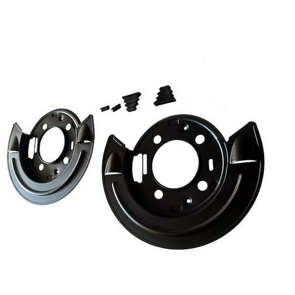 Rear Brake Backing Plate Set - Compatible with 2001 - 2008, 2010 Dodge Ram 2500 RWD 2002 2003 2004 2005 2006 2007