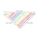 thumbnail image 5 of BRIGHTFUFU Perra triangular bandana mascota triangular rainbow arco iris pet bufanda triangular, 5 of 7