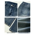 thumbnail image 5 of EMMIOL Women's Y2K Vintage Flare Jeans 90s Low Rise Bootcut Denim Pants Retro Stretch Fit Jeans, 5 of 6