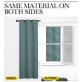 thumbnail image 5 of NICETOWN Blackout Window Curtains Solid Grommet Thermal Insulated Drapes for Living Room, Greyish Blue, 1 Pair, 37 x 48 Inch, 5 of 8