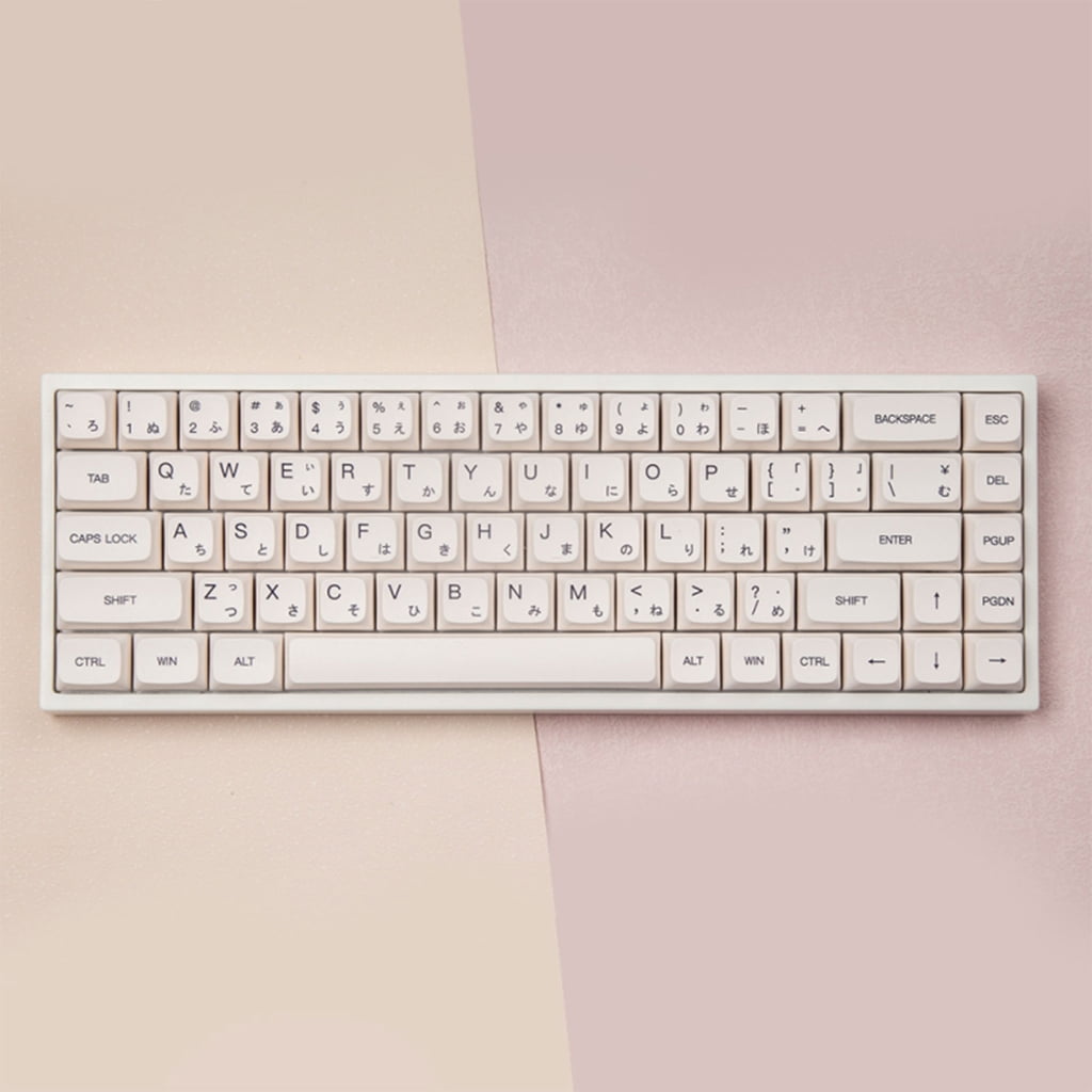 Mechanical Keyboard Keycaps Replacement 120pcs Minimalist White Keycap Set English Japanese Korean Russian