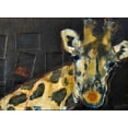 thumbnail image 2 of Hoffman, Kate 24x19 Black Ornate Wood Framed with Double Matting Museum Art Print Titled - Giraffe, 2 of 4