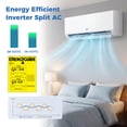 thumbnail image 6 of Costway 18000 BTU 20 SEER2 208/230V Wifi Enabled Mini Split Air Conditioner & Heater with Installation Kit, 6 of 12