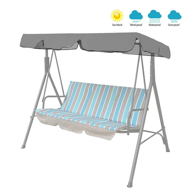 Housse Pare-Soleil pour Balançoire de Jardin/patio Extérieure, Format 3 Places