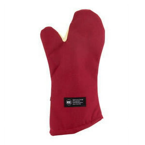 San Jamar KT0218 Cool Touch Flame 18 Conventional Oven Mitt"