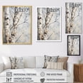 thumbnail image 4 of Designart "Grey Sycamore Shade Minimalism II" Tree Sycamore Floater Framed Canvas Wall Art, 4 of 5