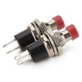thumbnail image 3 of 20 piezas de Interruptor de botón pulsador LIUXGMXG 7 mm Pbs-110 rojo, 3 of 4