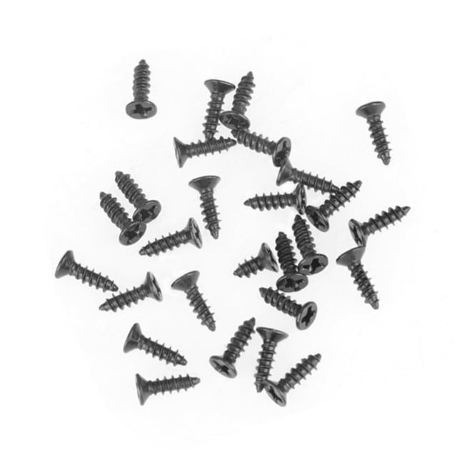 Juego De 800 Tornillos Autorroscantes Avellnados De Acero Al Carbono Negro M2 Con 8 Longitudes Diferentes, Estuche De Almacenamiento Transparente Para Acceso Rápido