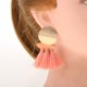 thumbnail image 3 of Pendientes étnicos Bohemios con Borlas Y Gota Colgantes Declaración Mujeres Niñas Boda Rosado Fernando Pendientes bohemios, 3 of 8